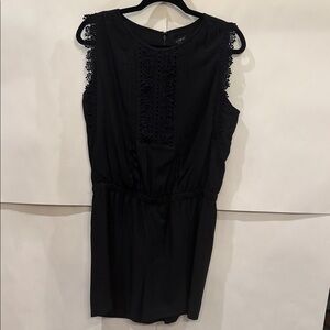 LOFT Black Lace Romper